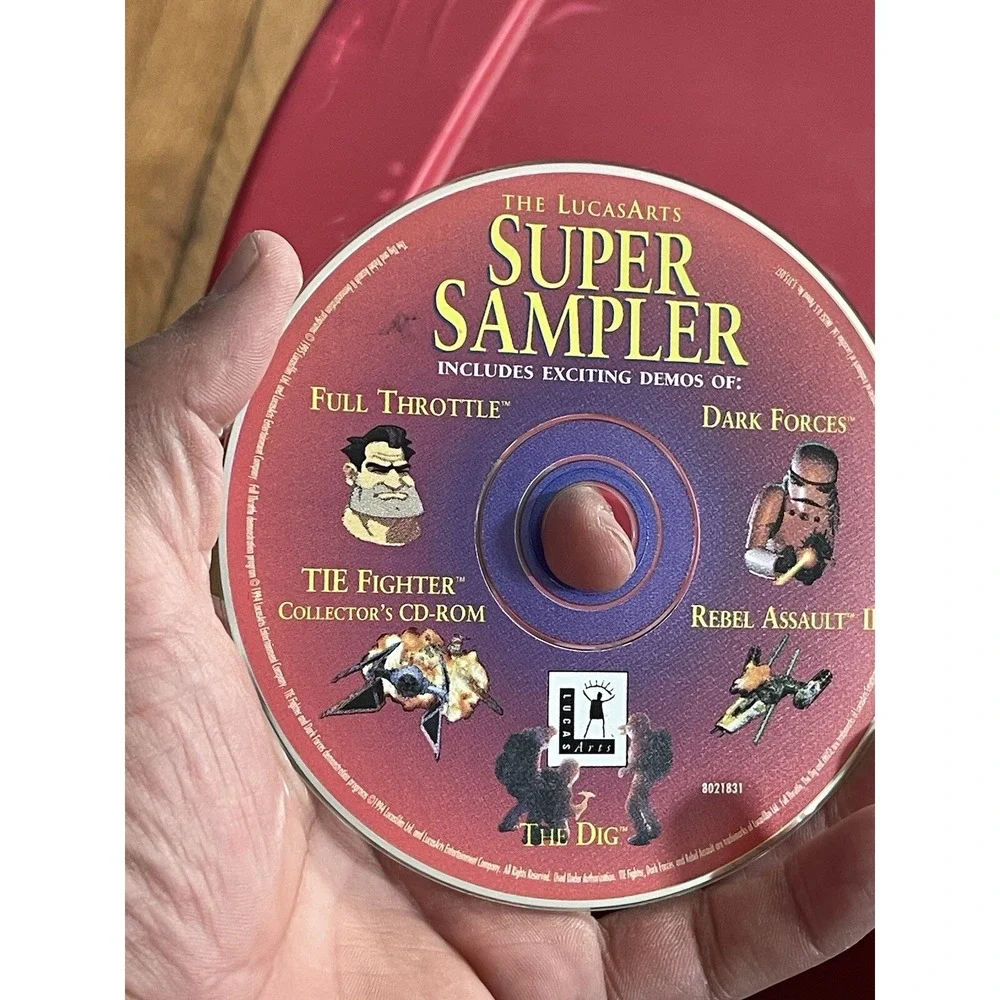 NICE! LUCASARTS SUPERSAMPLER- Demos of 5 Games- DISC‎ ONLY.